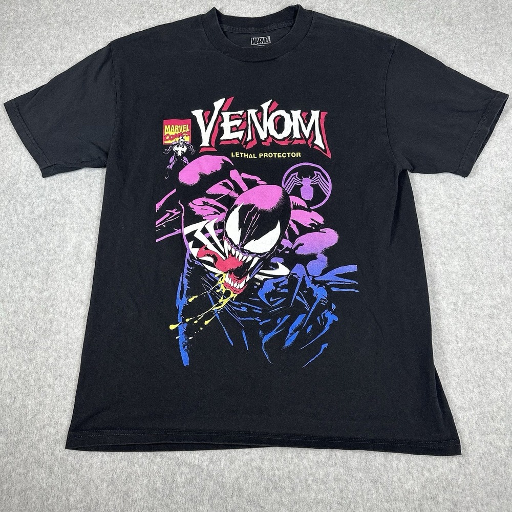 Marvel Venom Lethal Protector T-Shirt Men's Medium Licensed Superhero Tee Unisex